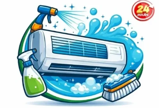 شعار خبراء تنظيف مكيفات الرياض